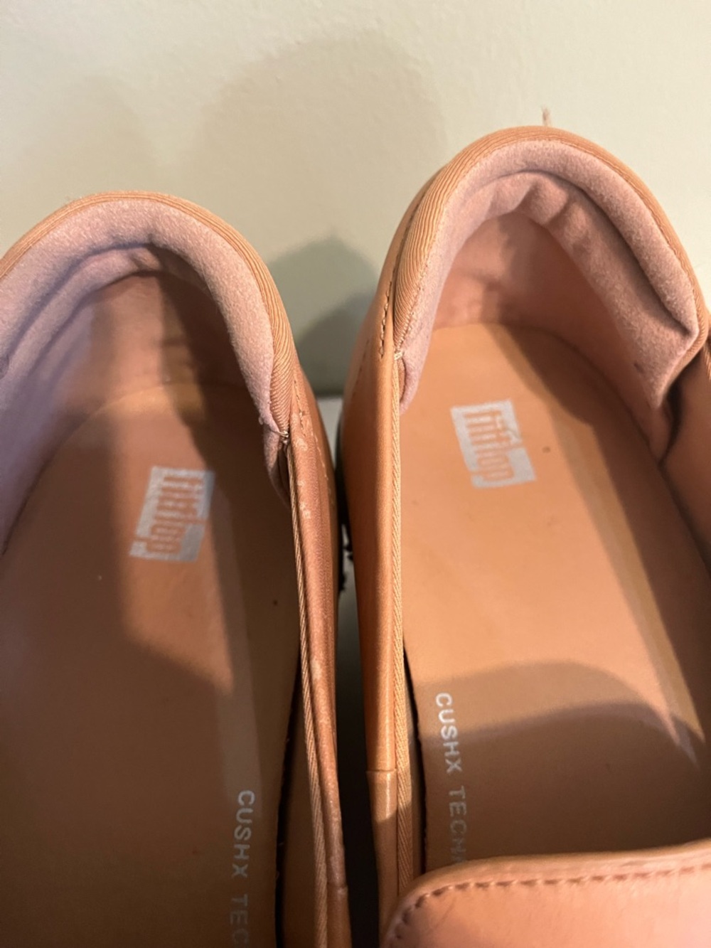 Fitflops Pilar platform Loafers Tan Leather Cush X Comfort Trendy Chunky US 9 - Picture 7 of 14